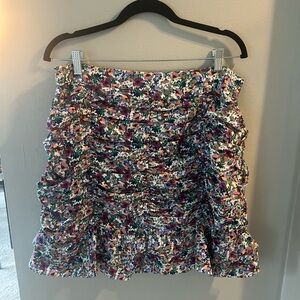 Lulu's Multicolor Floral Mini Skirt